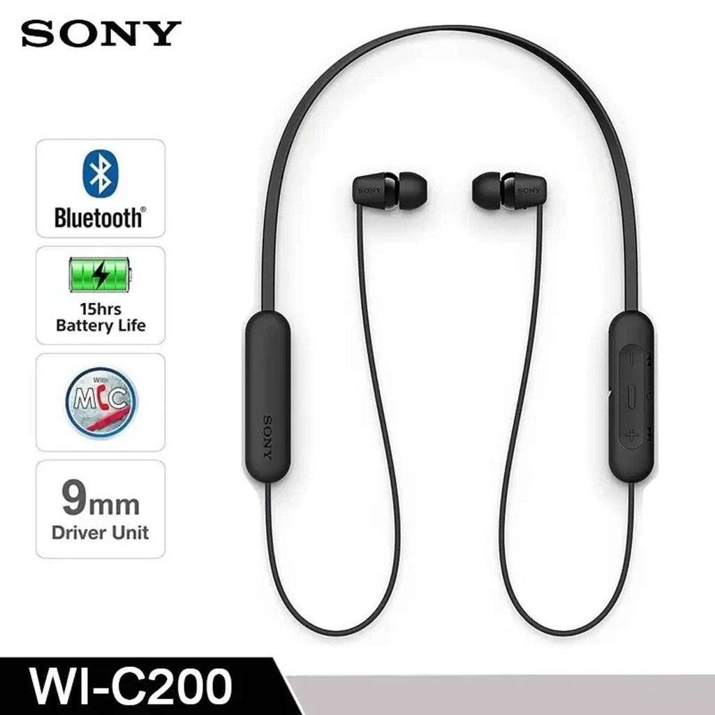 Sony WI-C200 Wireless In-ear Stereo Magnetic Headset Earbuds BT5.0 Calls w/ Mic
