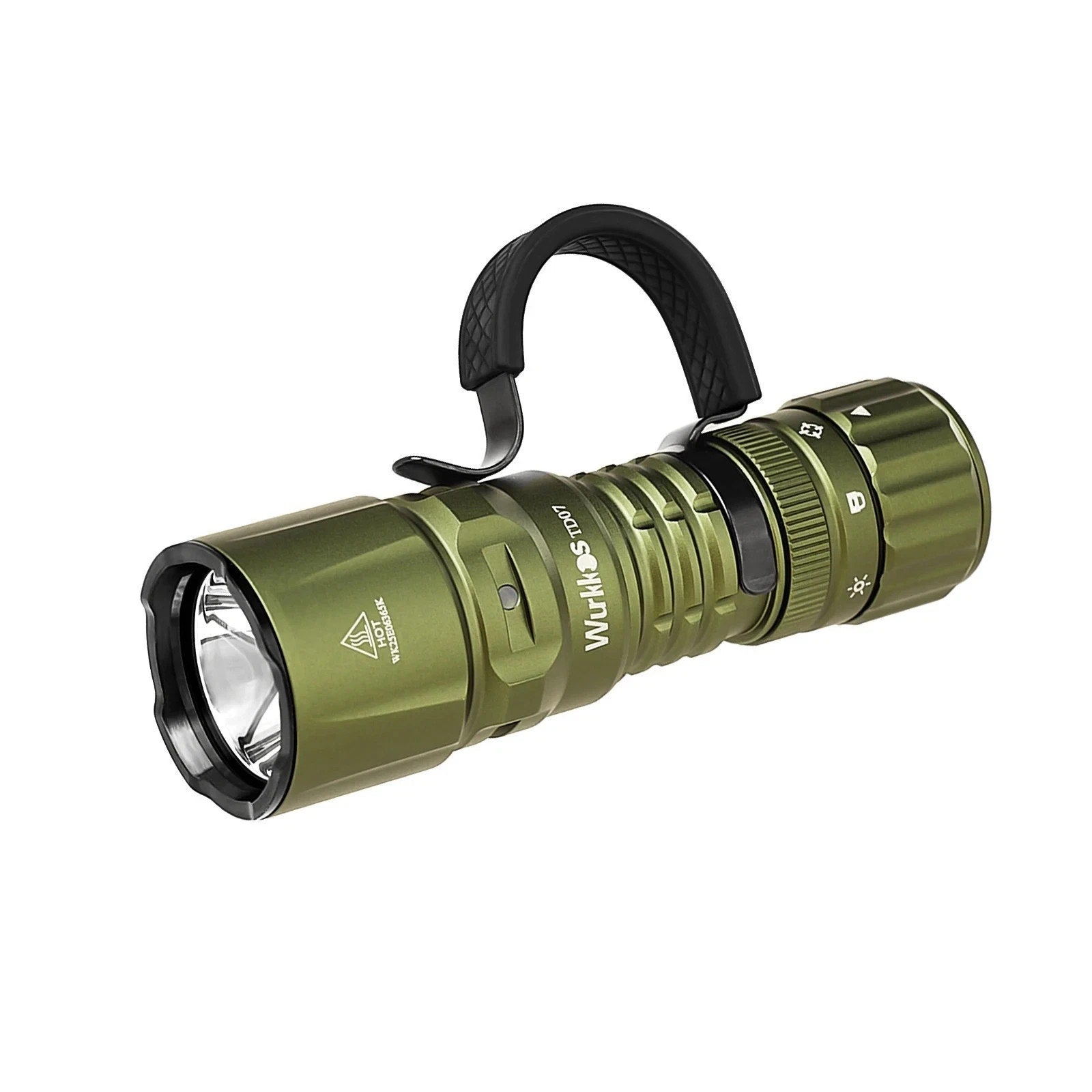 Wurkkos TD07 Led Torch Rechargeable 1300lm Waterproof Tactical Flashlight Olive