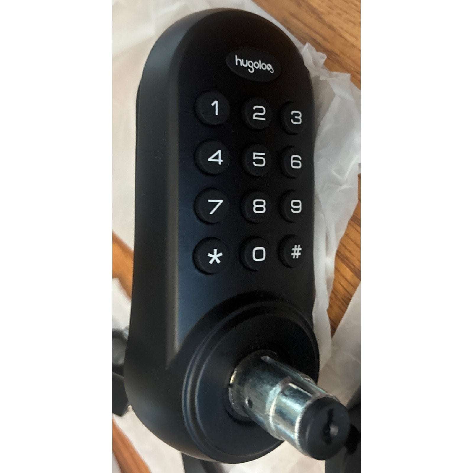 Hugolog Electronic Touchpad Digital Deadbolt Door Lock with Handle HU02 Black