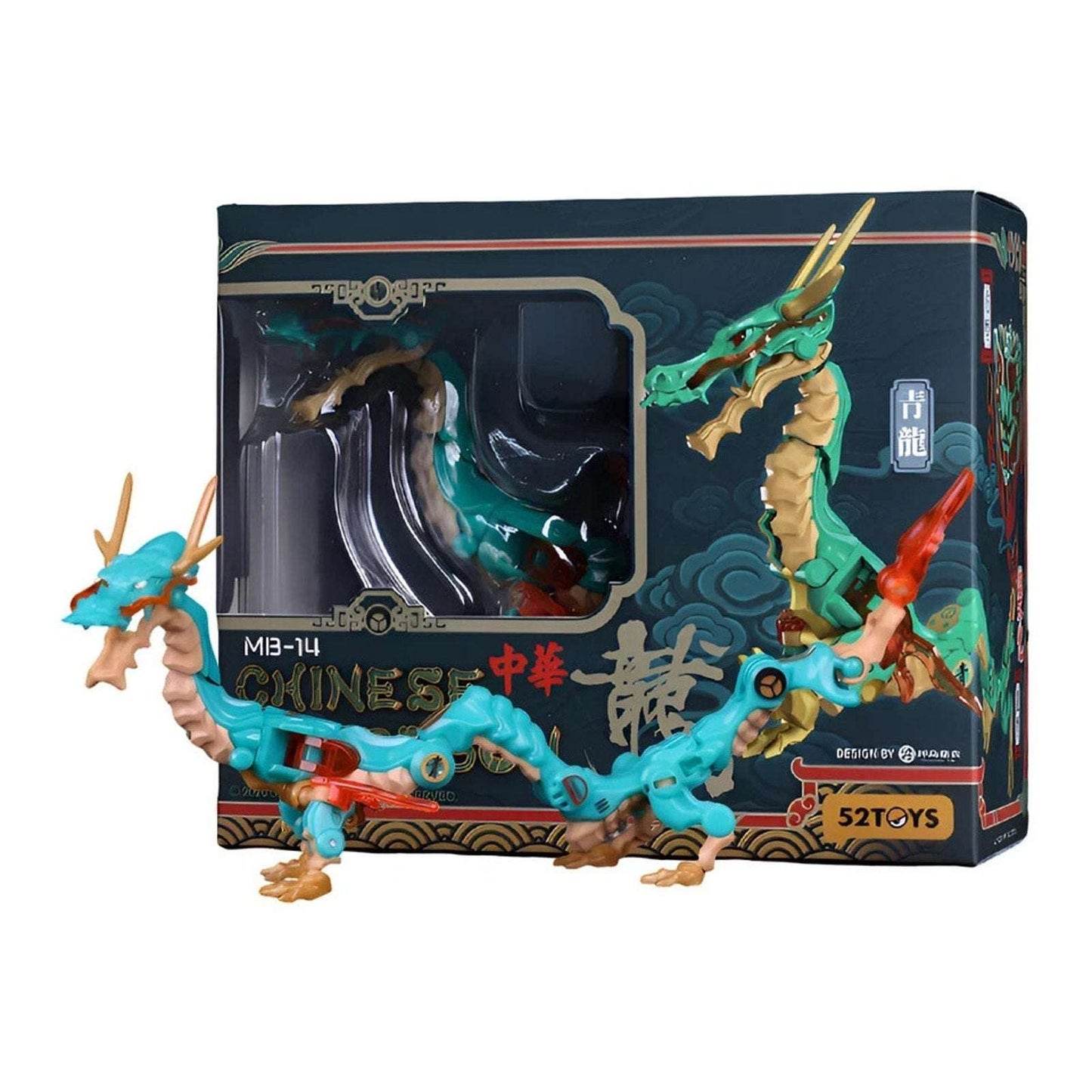 52toys Beastbox MB-14 Chinese Dragon Green Gold Ver. Action Figure MegaBox