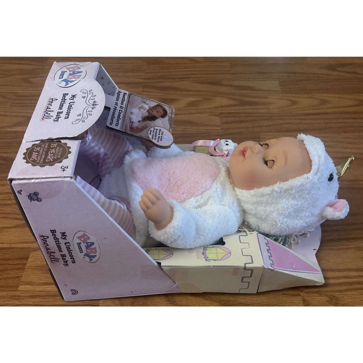 BABY born My Unicorn Bedtime Baby Annabell - Safe for Bath - Soothes & Comforts