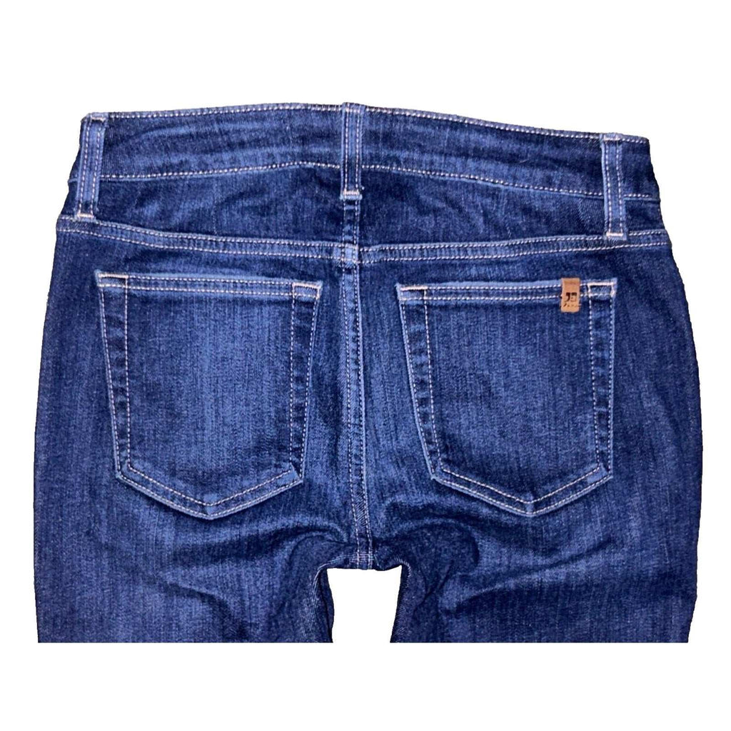 Joe's Jeans Skinny Ankle Raw Hem Blue Denim Jeans in Laura Wash Size 28