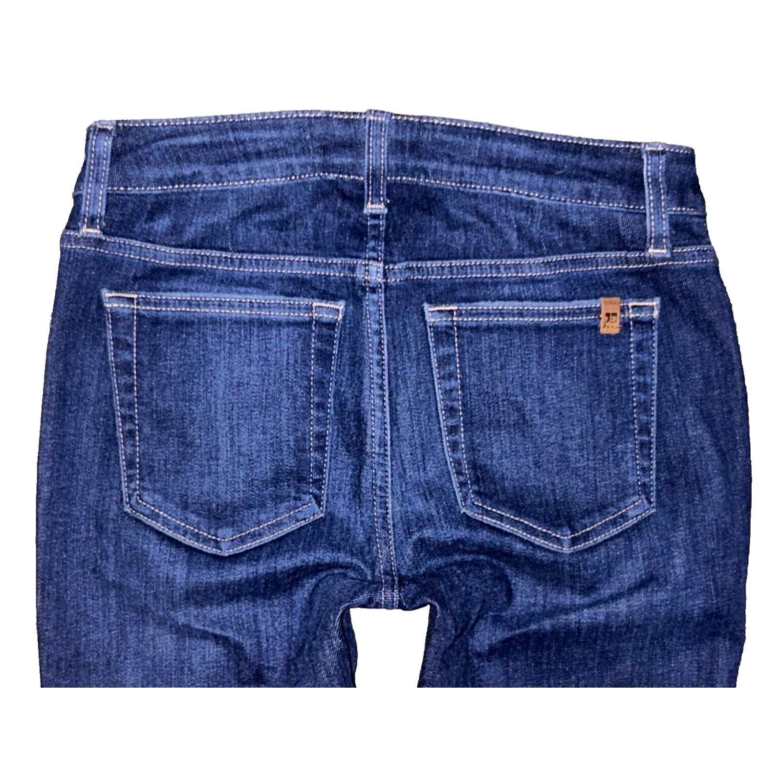 Joe's Jeans Skinny Ankle Raw Hem Blue Denim Jeans in Laura Wash Size 28