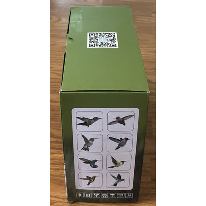 Glass Smart Solar Powered Hummingbird Feeder w/ Camera 2K HD Live View, AI ID