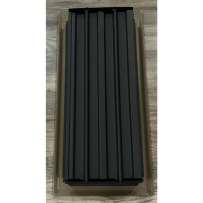 2-Pk 4" X 10" Floor Vent Registers Decorative Heavy Duty Floor Air Covers Bronze