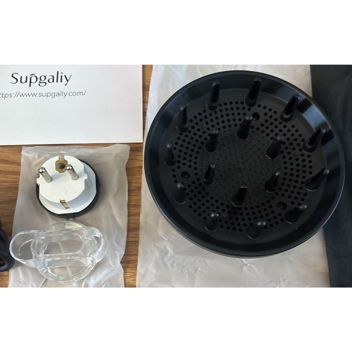 Supgaliy H5 1500W High Speed Dual Voltage Mini Hair Dryer 2 Speeds 4 Temperature