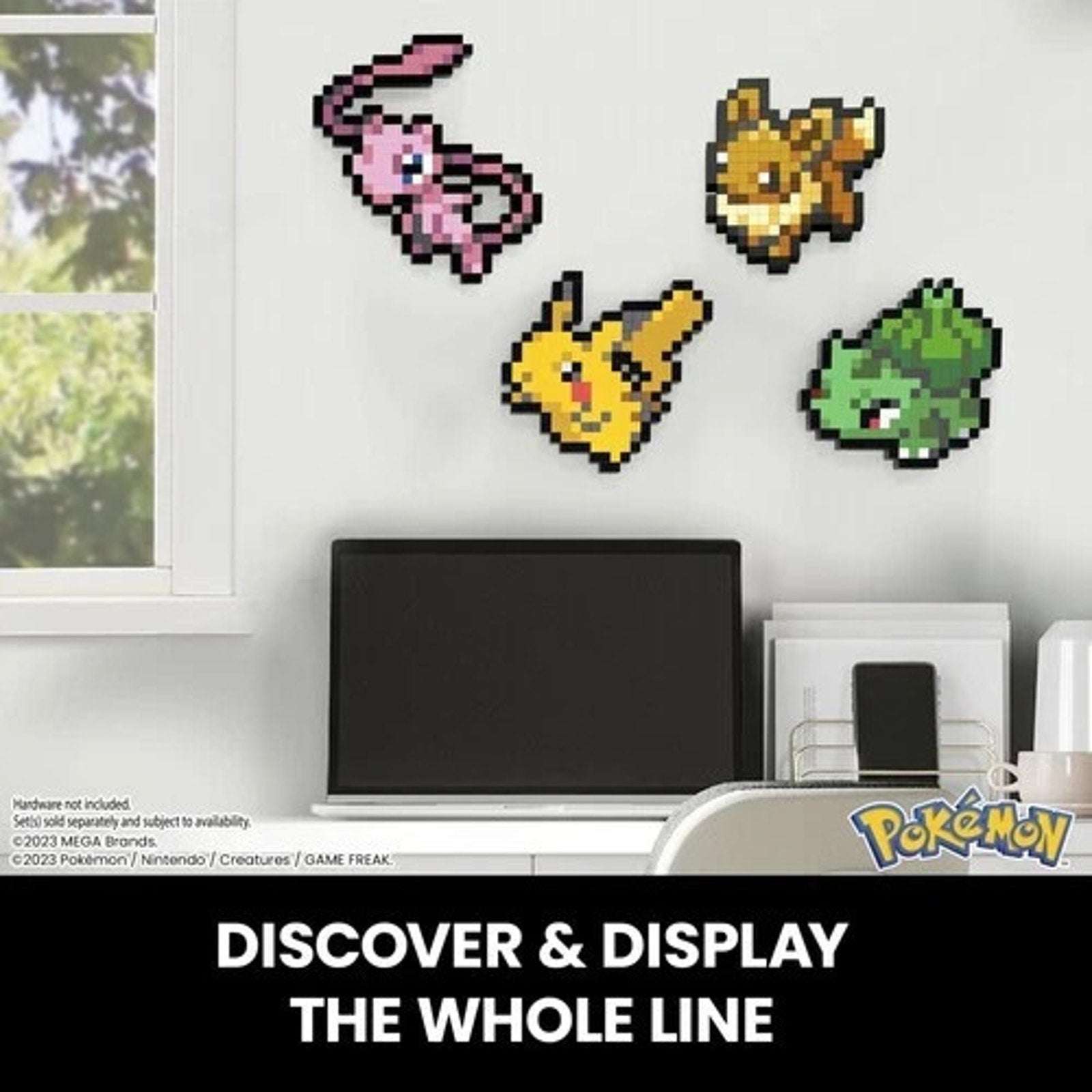 MEGA BLOKS Pokemon Mew Pixel Art 434 Piece Building Toy Set HWR80 - Retired 2025