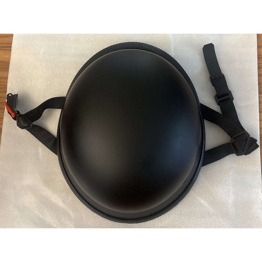 German Style Motorcycle Half Helmet Open Face Retro XL Matte Black DOT Approved
