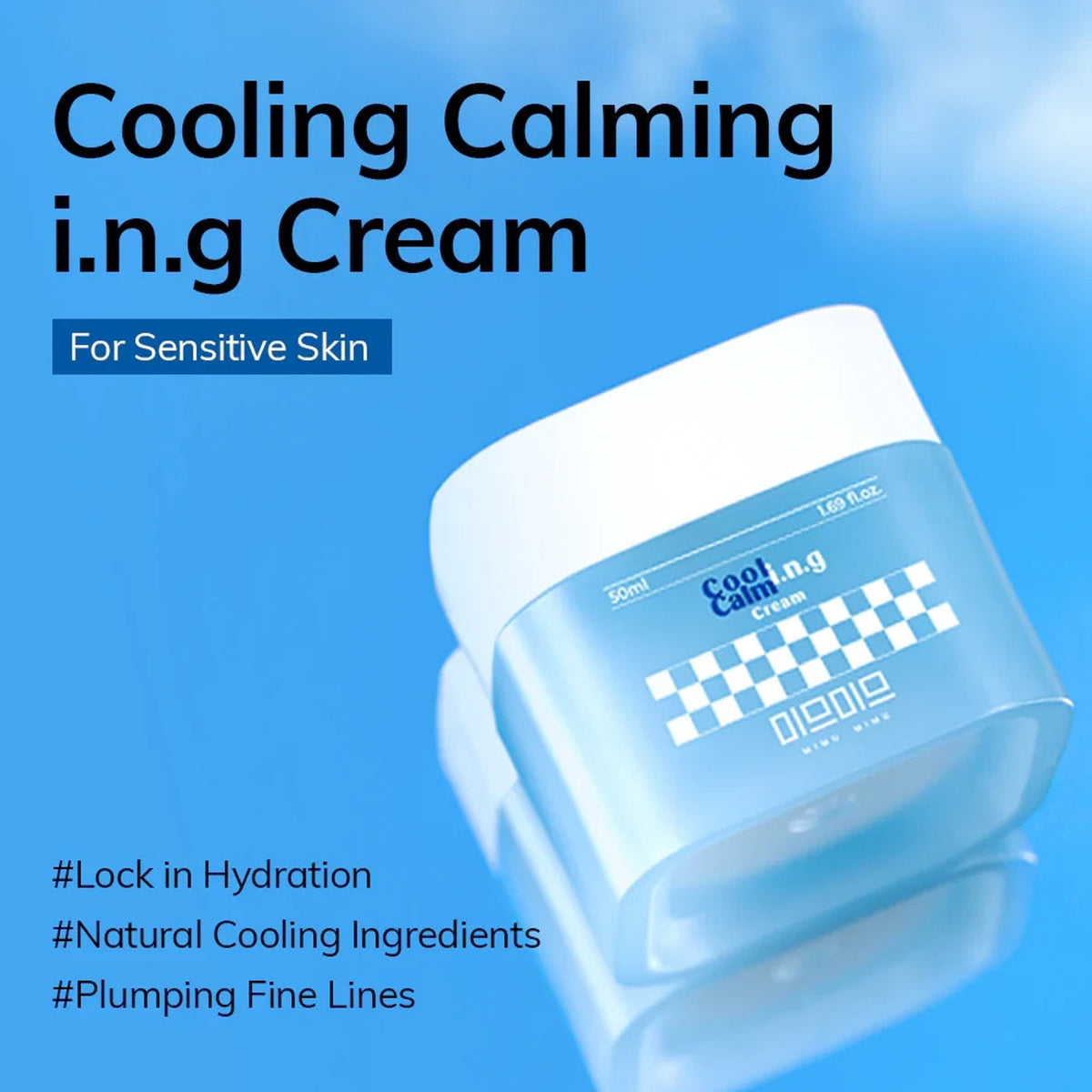 3-Pack MIMU MIMU Cooling Calming Moisturizer 10x Hyaluronic Acid Tighten Smooth