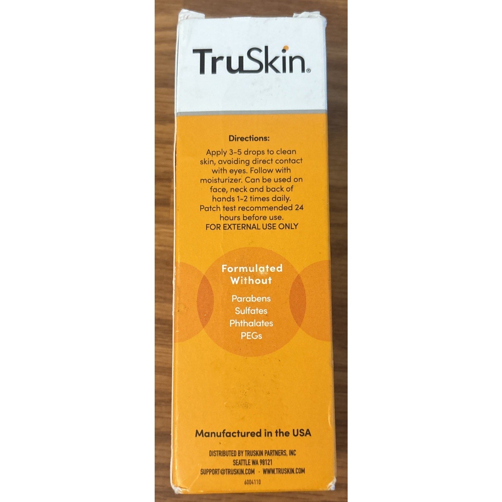 TruSkin Vitamin C Facial Serum, 2oz Brightening Anti Aging Vit E Aloe Hyaluronic