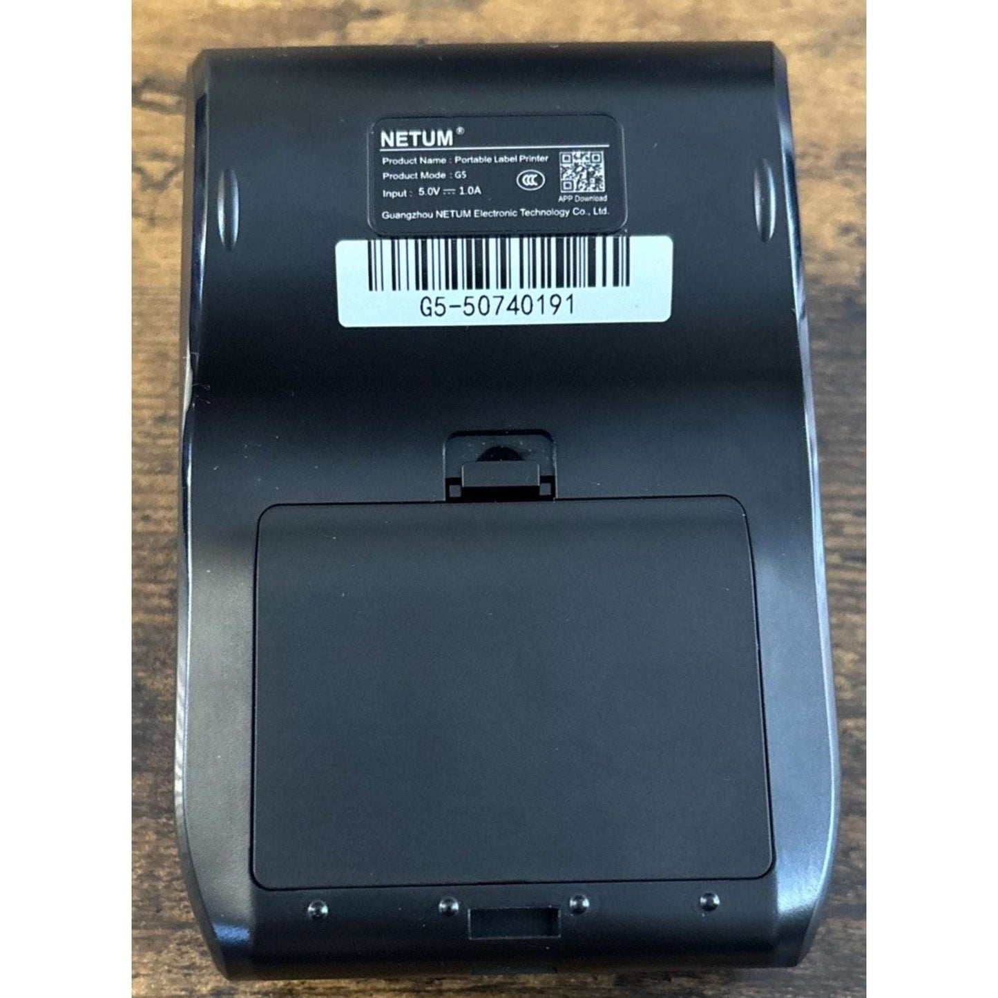 G5 Netum Bluetooth Thermal Label Maker Printer Android IOS Windows Black NEW/OB