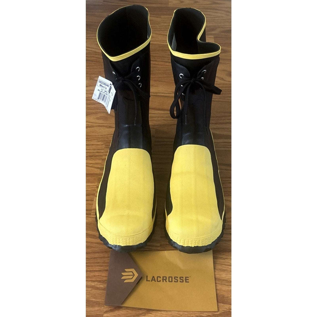 LACROSSE Meta Pac 12" Metatarsal Guard Steel Toe Rubber Work Boots Men's 13 US