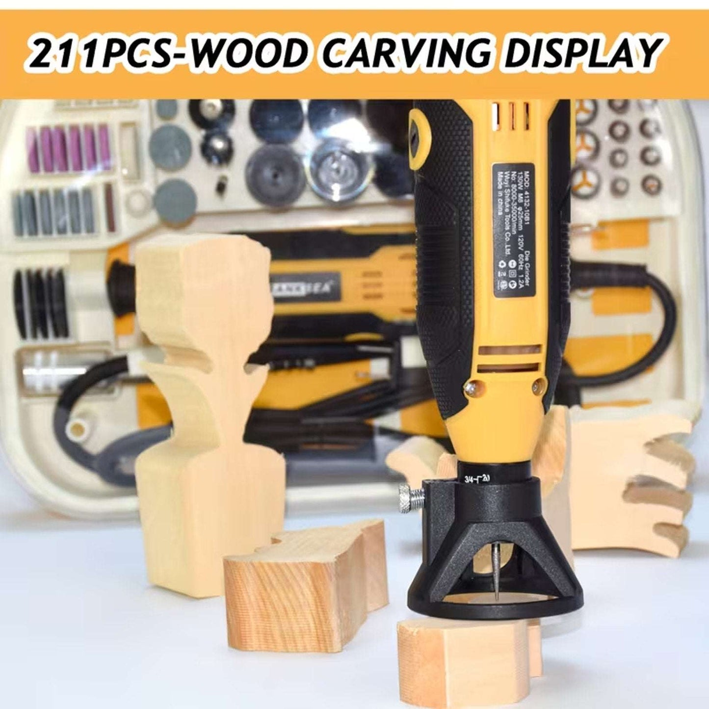 Variable Speed Rotary Tool Kit Electric Drill Polisher Sander Engraver Grinder