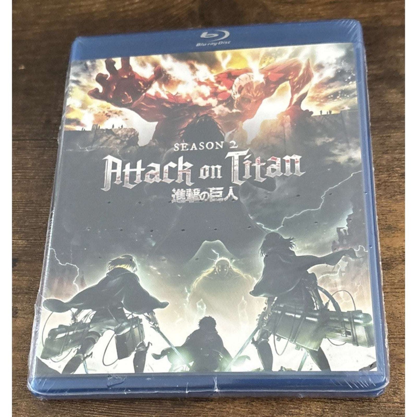 Attack on Titan Season 2 Blu-ray + DVD Combo Pack New & Sealed 4 Disc Set