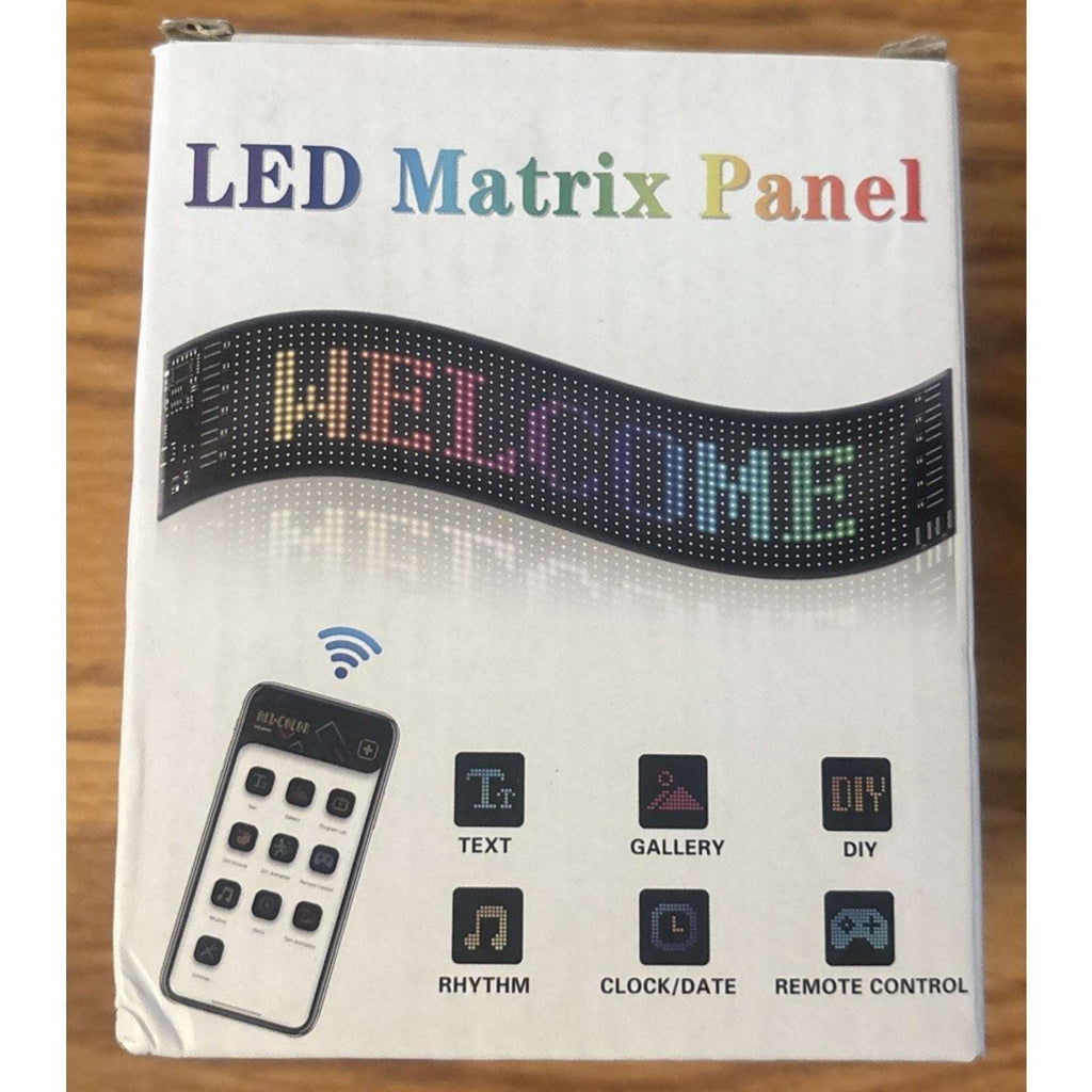 LED Matrix Pixel Panel Scrolling Bright Advertising LED Signs Flexible USB 5V