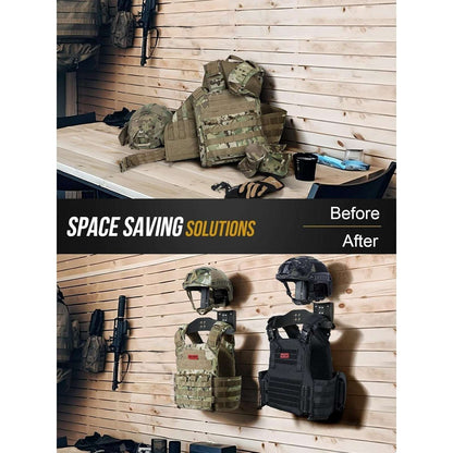 OneTigris Tactical Gear Motorcycle Helmet Jacket Wall Mount Rack Football Hockey