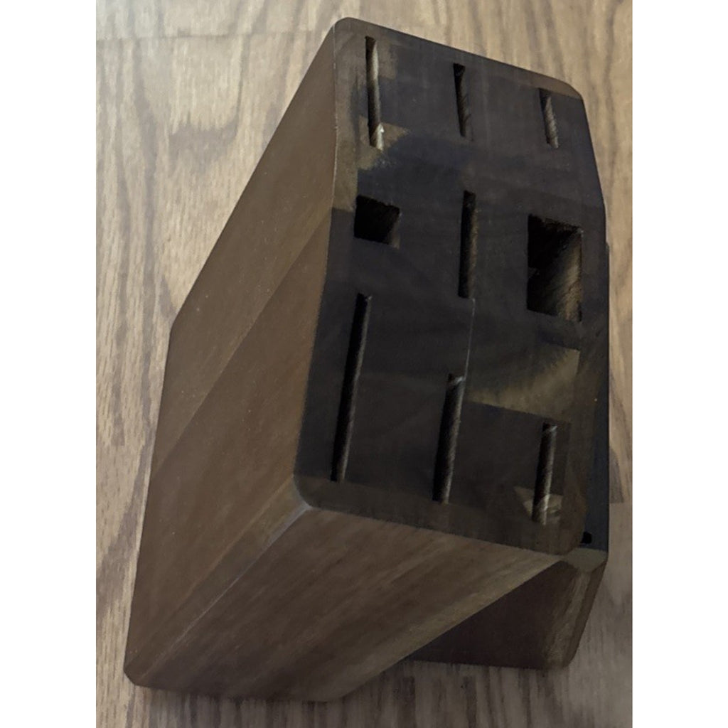 ENOKING Acacia Wood 15-Slot Universal Knife Block Knife Holder