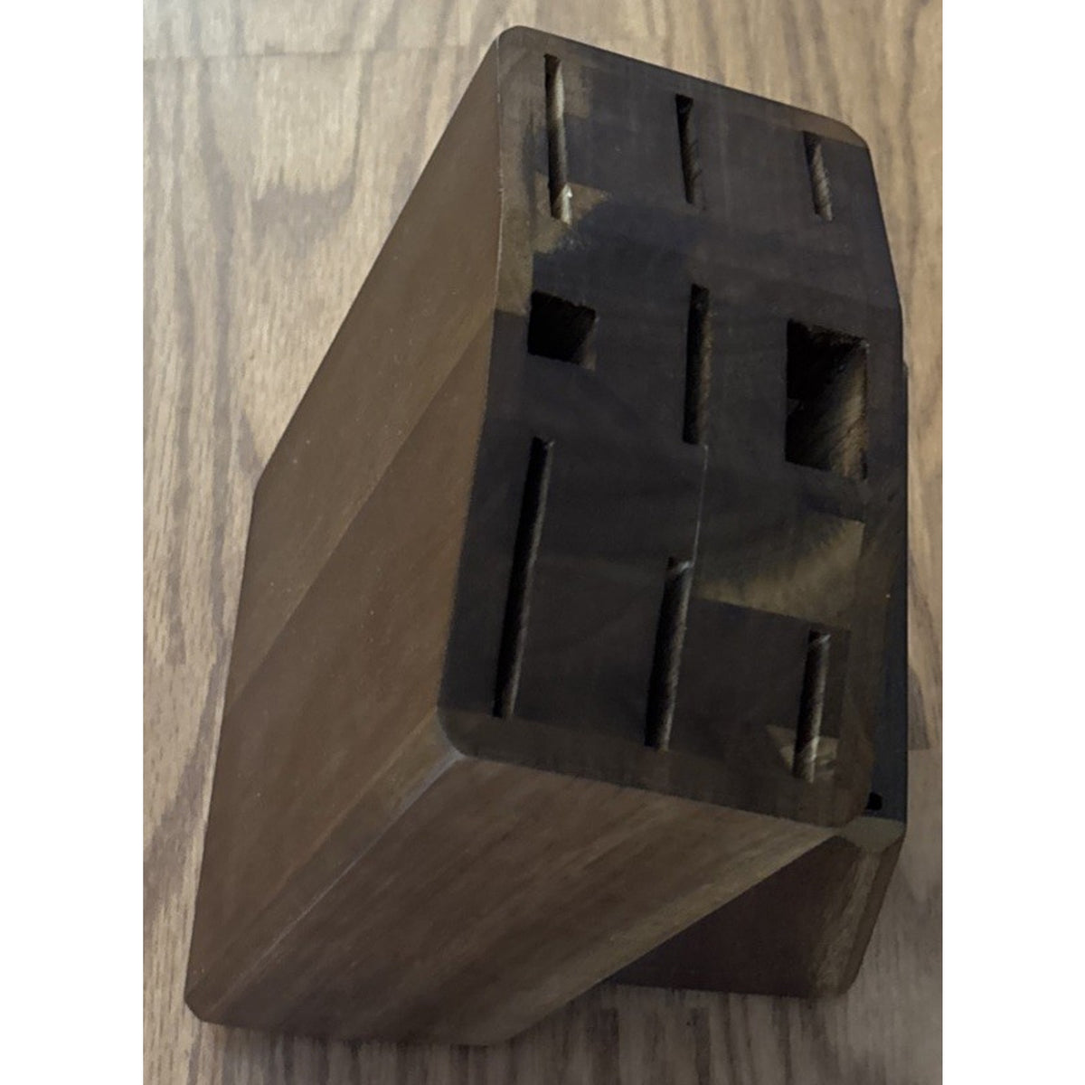 ENOKING Acacia Wood 15-Slot Universal Knife Block Knife Holder