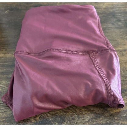 Victoria Sport Knockout HighWaist Burgundy Leggings With Side Cutout Detail Sz S