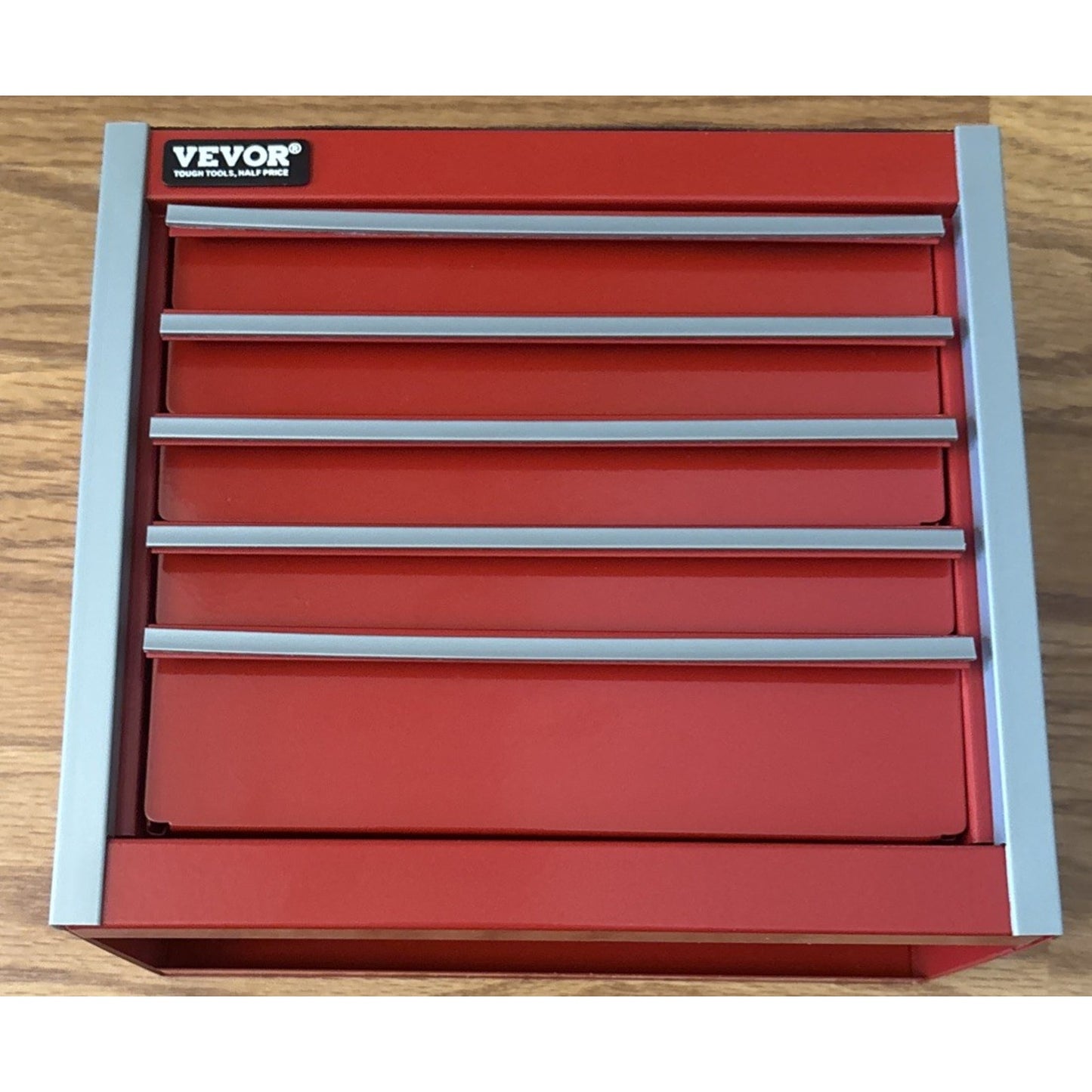 VEVOR Portable Metal Steel Tool Box 8.6" 5 Drawers Organizer for Garage Workshop