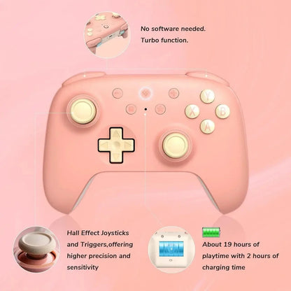 8BitDo Ultimate 2C Wireless Controller Peach 2.4G Bluetooth USB PC Android