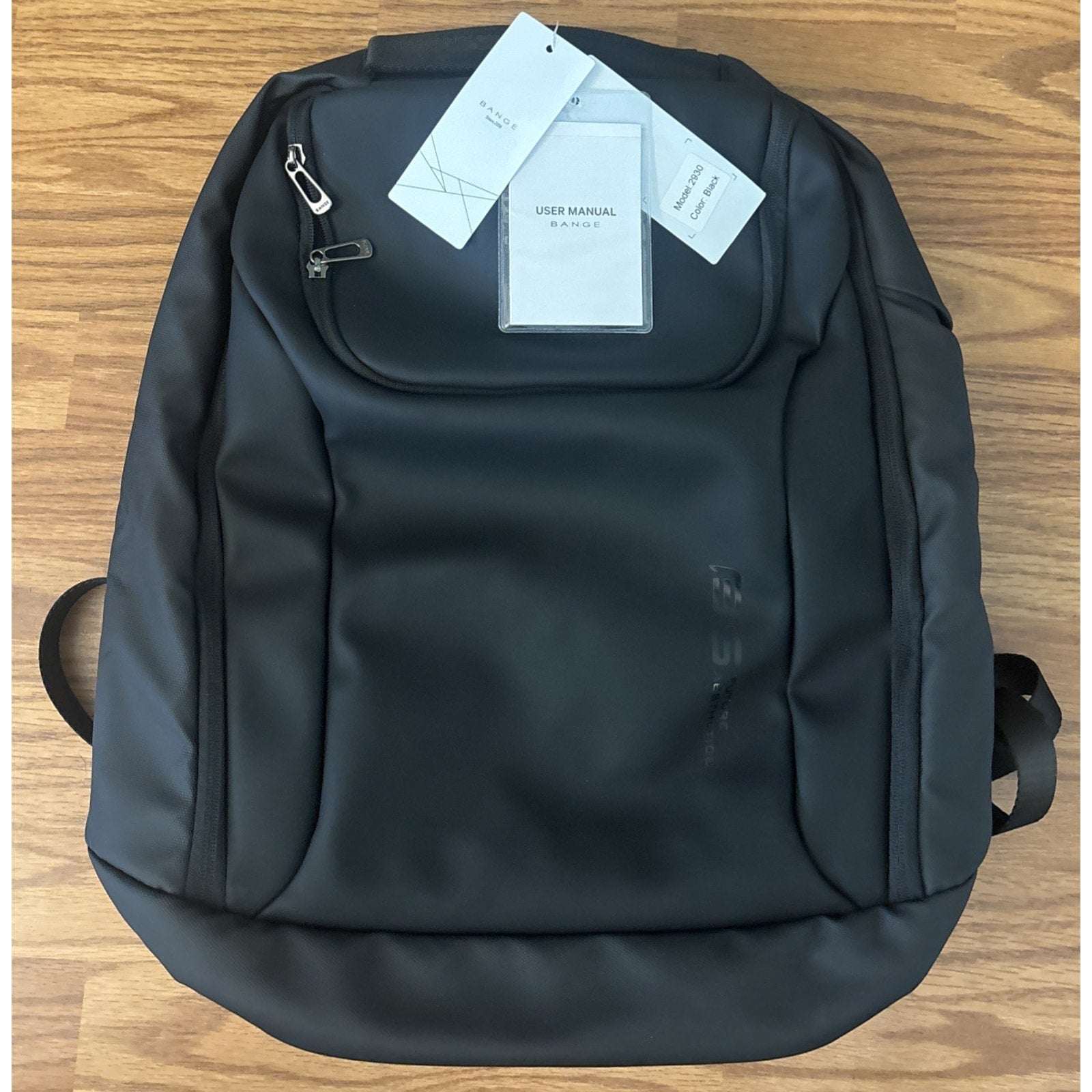 BANGE Business Commute Backpack Black fits 15.6” Laptop, Waterproof, Travel Pack