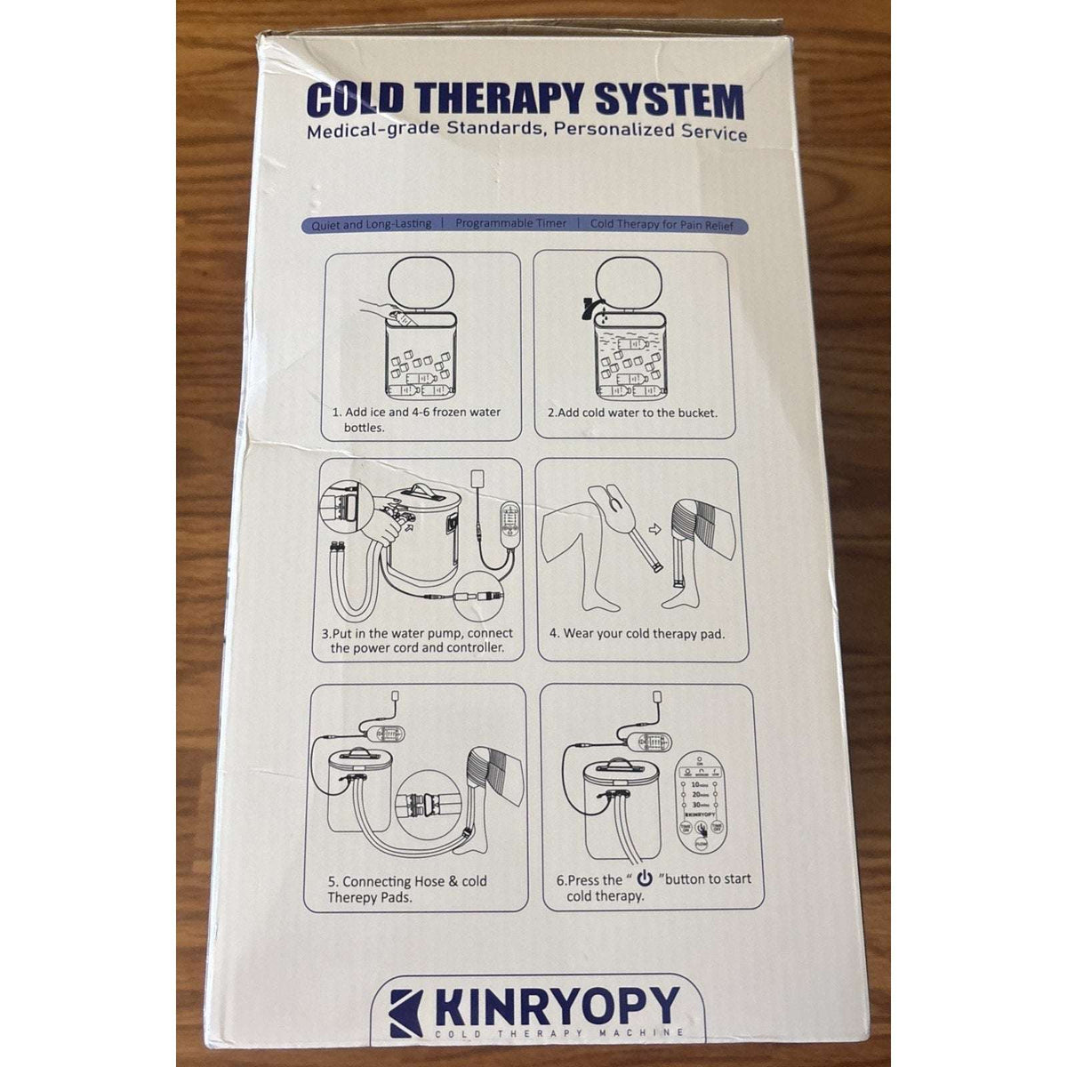 Kinryopy Shoulder Cold Therapy Machine Programmable Timer Portable Ice System