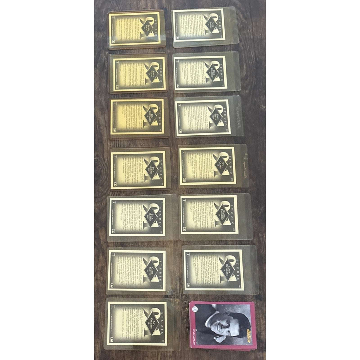 1991 LEAF STUDIO BASEBALL PARTIAL SET 90 Cards Mo Vaughn Ozzie Smith Will Clark+
