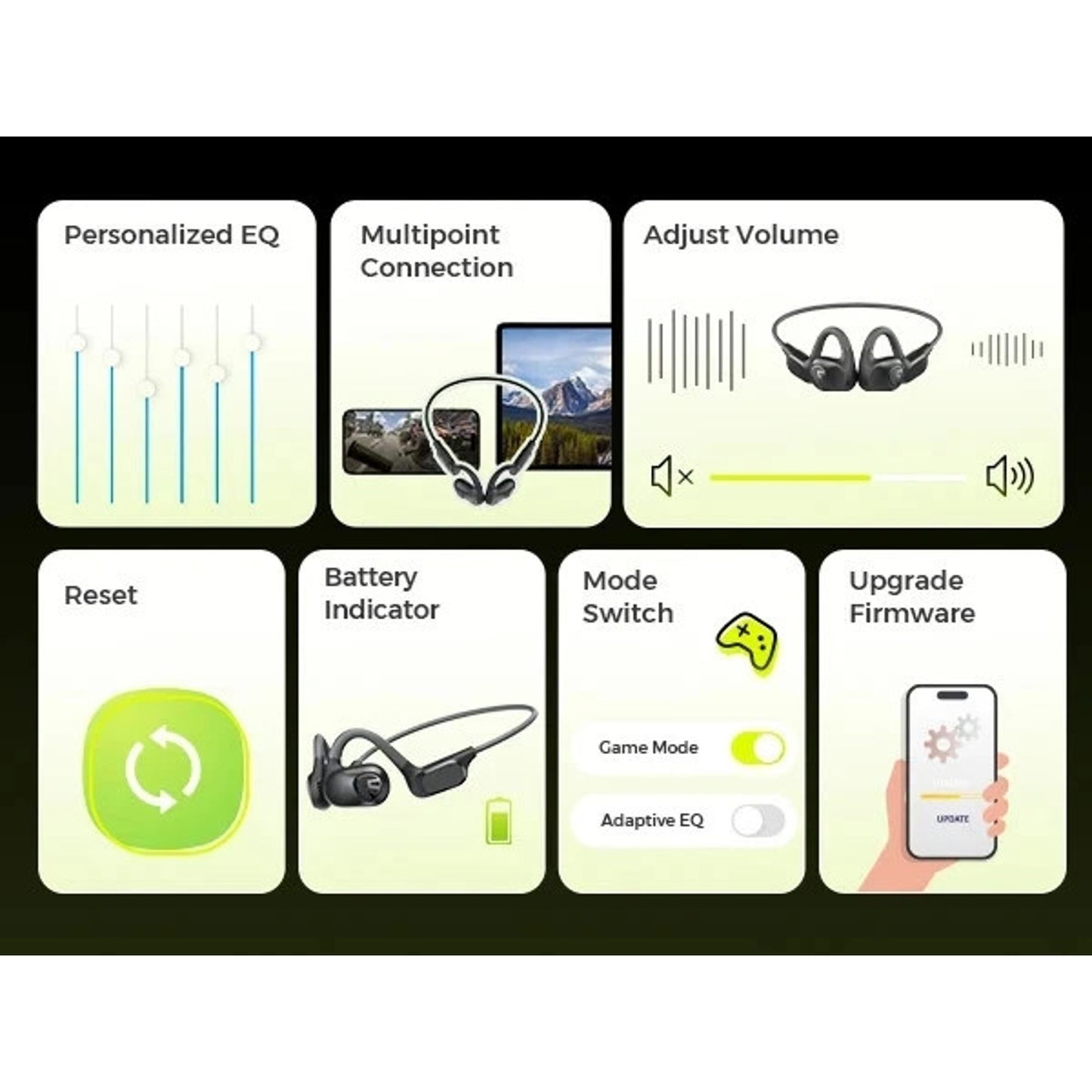 SoundPeats RunFree Lite2 Open Ear Air Conduction Bluetooth Sport Headphones