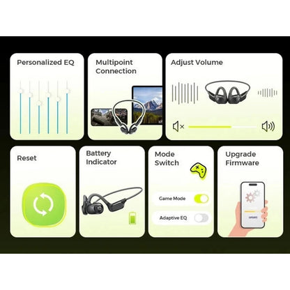 SoundPeats RunFree Lite2 Open Ear Air Conduction Bluetooth Sport Headphones