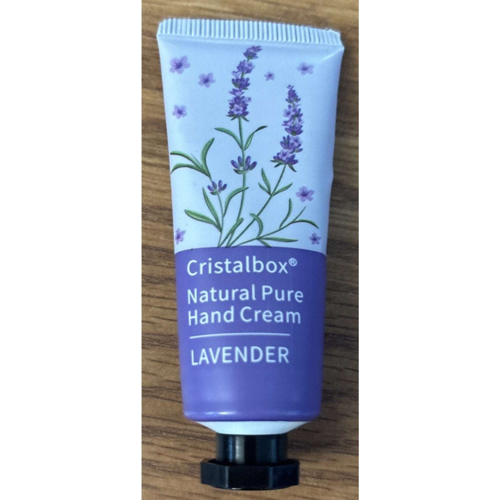 2PC Hand Cream Set Cristalbox Natural Pure Lavender & VISCOO Peach - Travel Size
