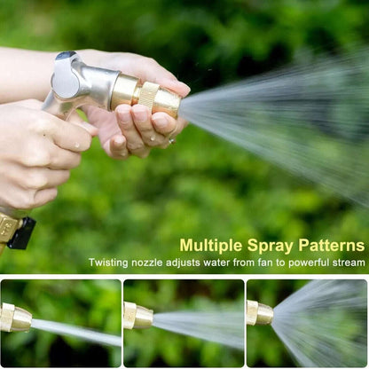 Professional 100% Heavy Duty Metal Garden Water Hose Nozzle w Thumb Control