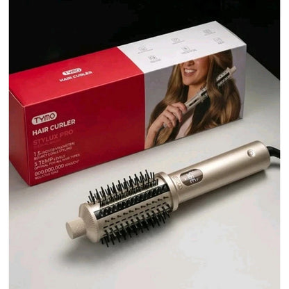 TYMO STYLUX PRO Thermal Curling Brush 1.5 Inch Blowout Heated Round Volumizer