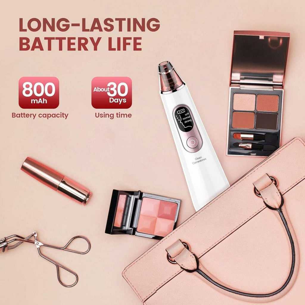 Blackhead Remover Pore Vacuum w/ LED Screen & 4 Probes Tighten, Lift & Exfoliate