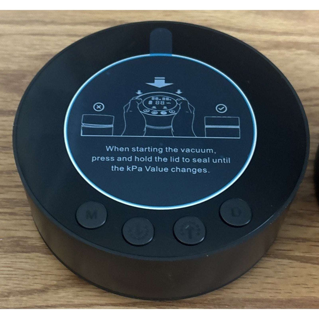 Automatic Airtight Vacuum Sealing Coffee Canister 1.3L Smart Sensors LCD Display