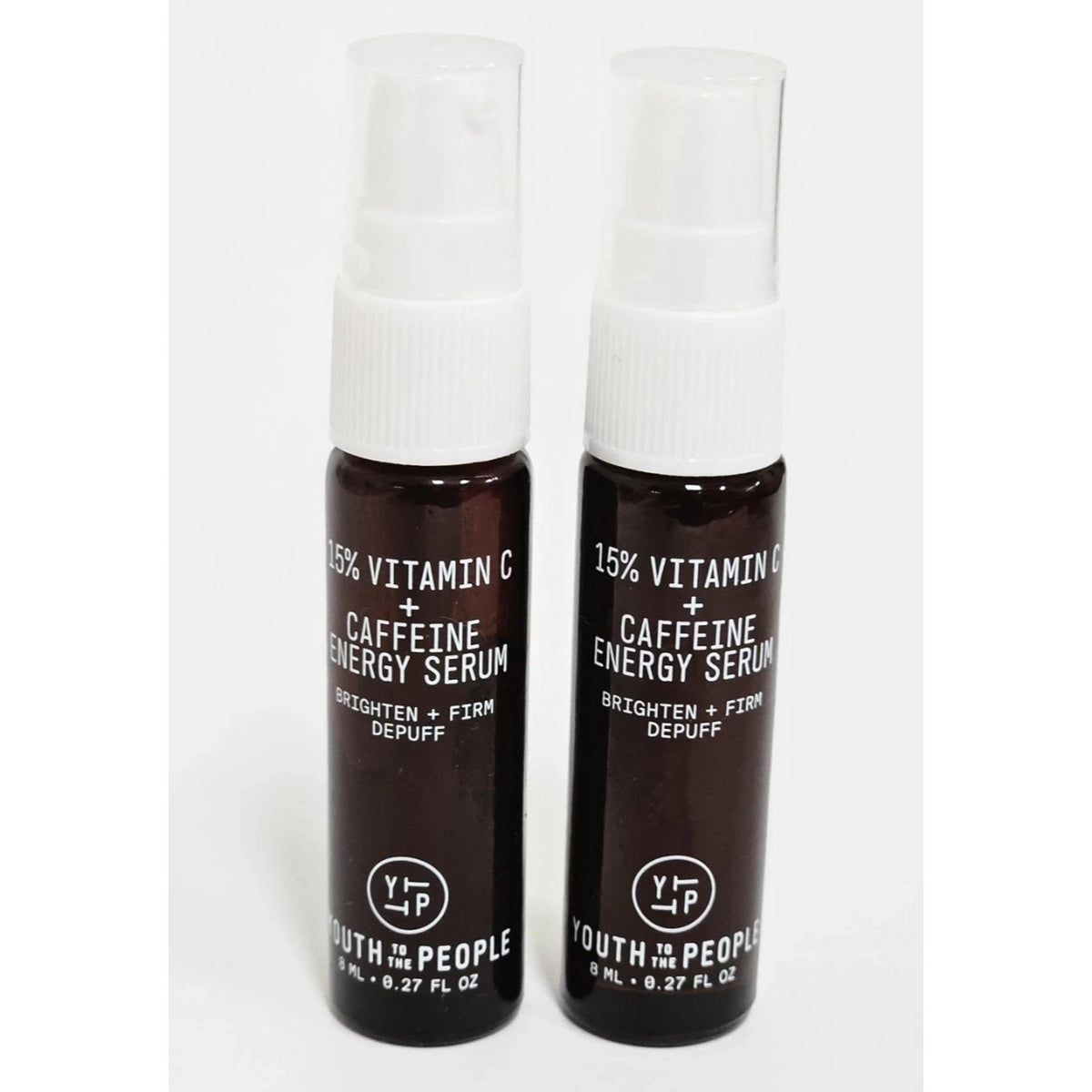 2 Piece Youth to the People 15% Vitamin C + Caffeine Energy Serum 0.27oz 8ml