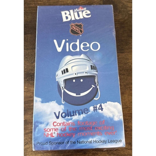Labatt Blue NHL Video Volume #4 VHS New - Sealed - Bloopers, Spills & Thrills