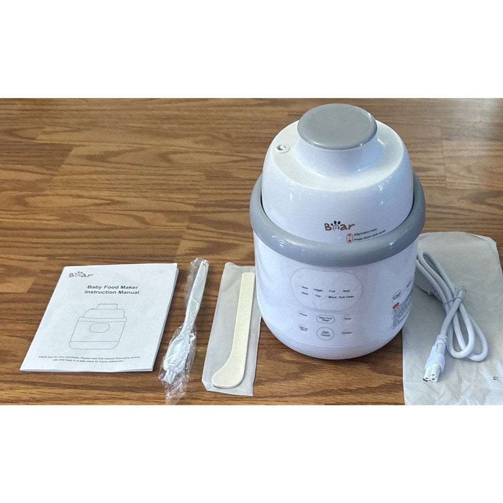 NEW Bear NutriEase All Stage Stainless Steel Baby Food Maker Steamer and Blender
