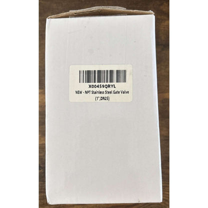 1" NPT Stainless Steel Gate Shut Off Valve Water Oil Gas Plumbing & HVAC Systems