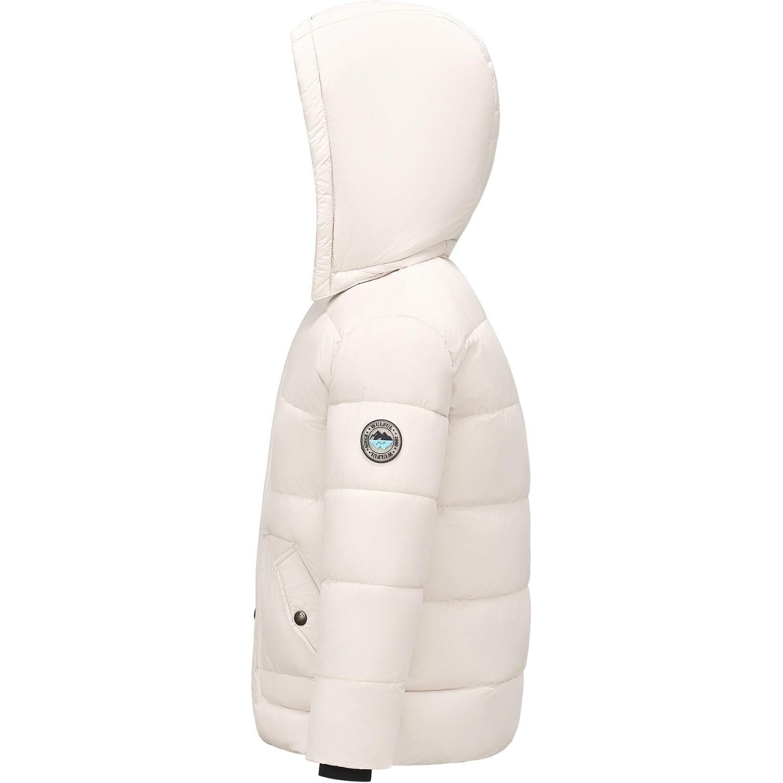 WULFUL Boy's Winter Coat Sherpa Lined Detachable Hat Down Puffer Jacket Sz 15/16