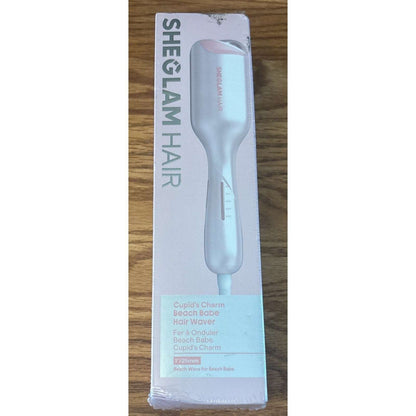 SHEGLAM HAIR Cupid's Charm Beach Babe Hair Waver 1" Smart Timer, Deep U Design