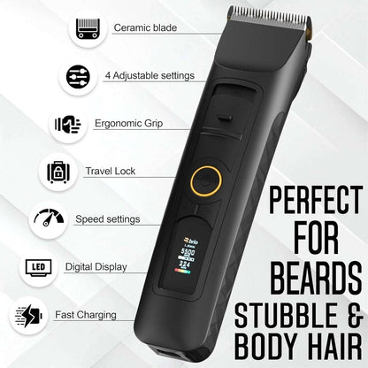 Brio Beardscape V2 Beard & Body Trimmer Cordless w/ Low Friction Ceramic Blade