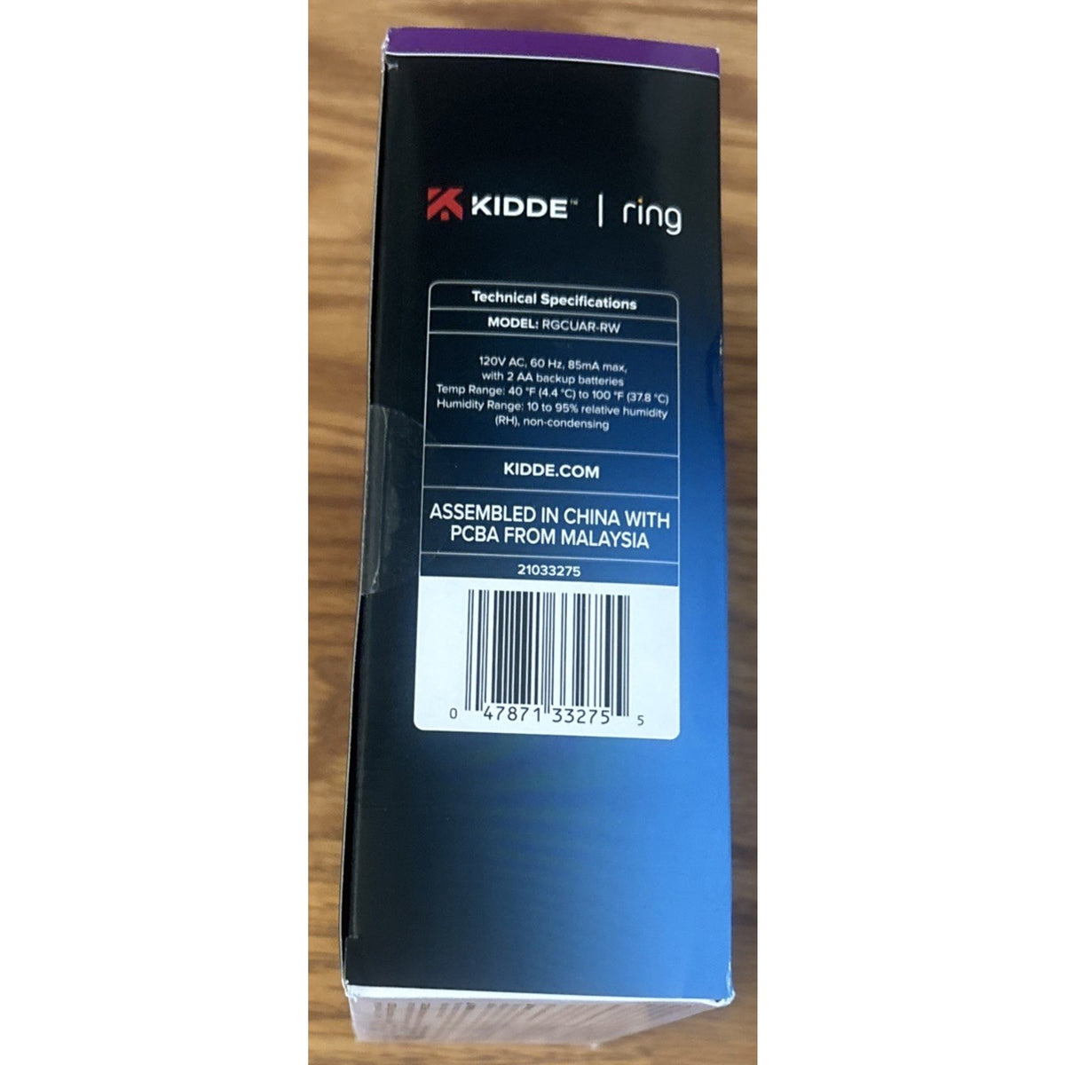 Kidde Ring Enabled Smart Smoke + Carbon Monoxide Alarm Detector Wired RGCUAR-RW