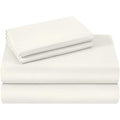 RV Bunk Camper Bed Sheet Set 42 x 80 Ivory 4PC Microfiber Wrinkle & Stain Resist