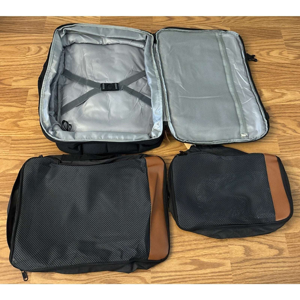 Lumesner Carry on Backpack Travel Set XL 40L TSA Flight Approved Bag w/ USB Port
