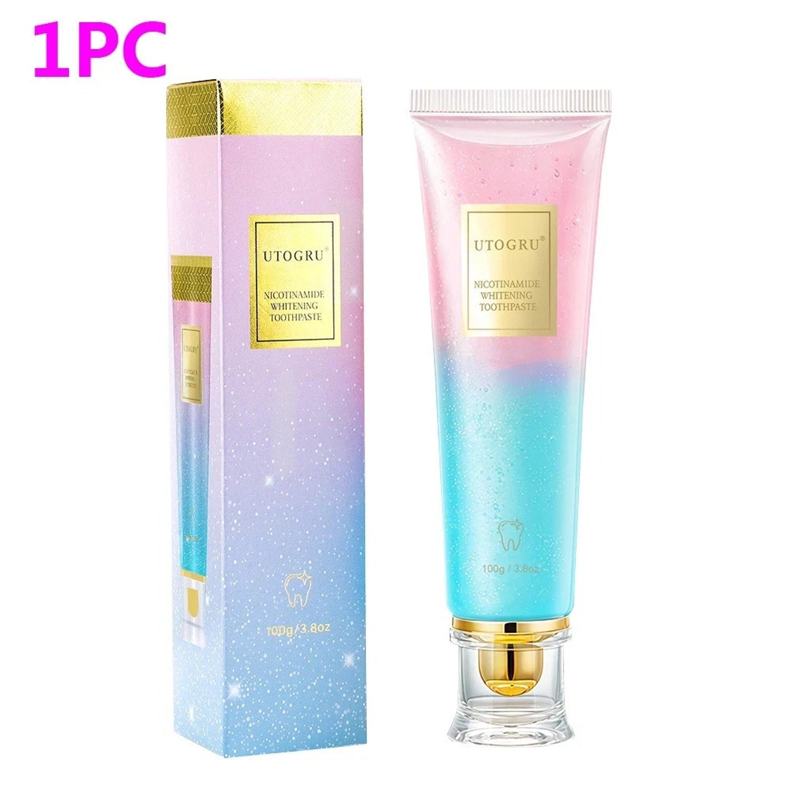 UTOGRU Niacinamide Whitening Toothpaste, Teeth Whitening 100g / 3.8oz