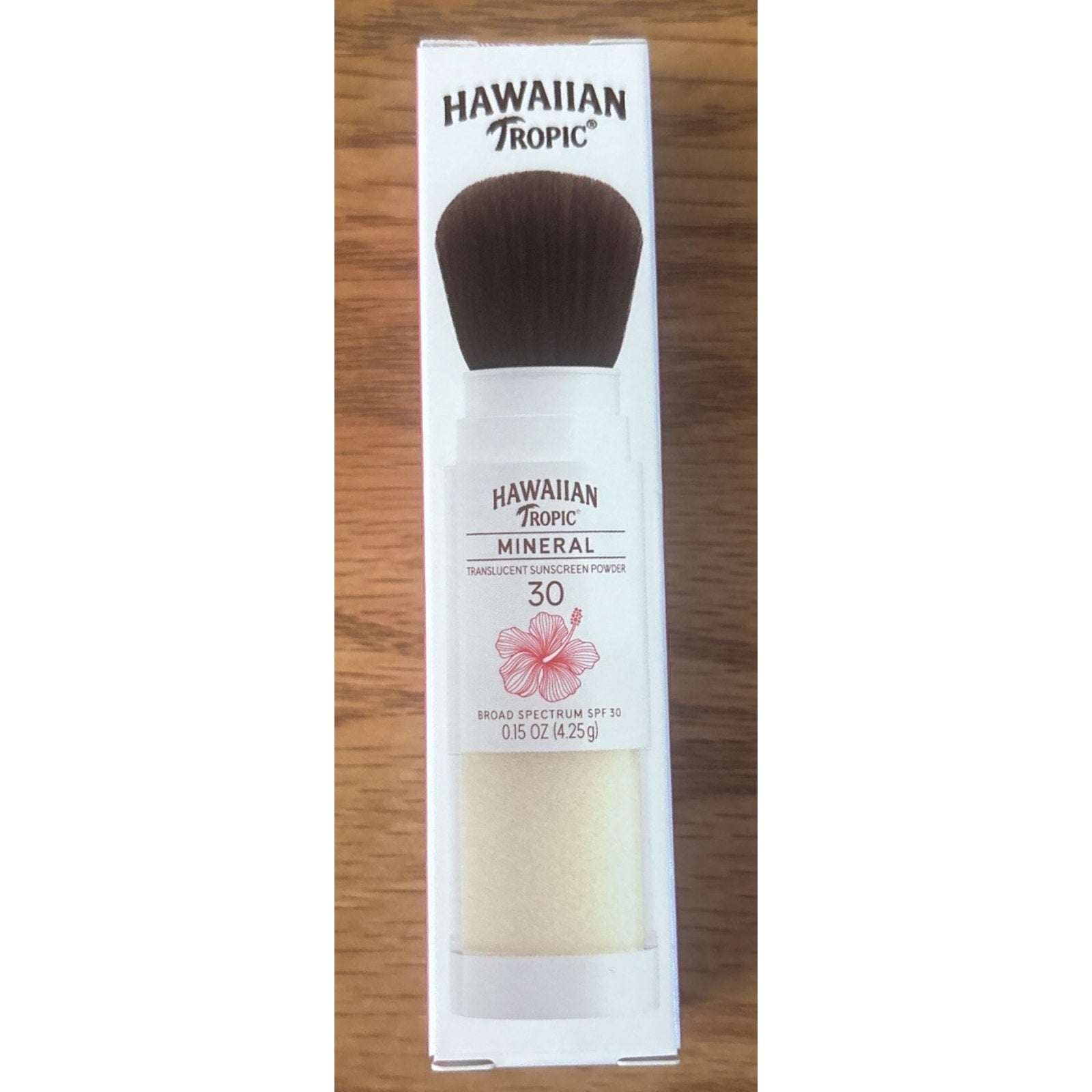 Hawaiian Tropic Mineral Translucent Sunscreen Powder w/ Brush SPF 30