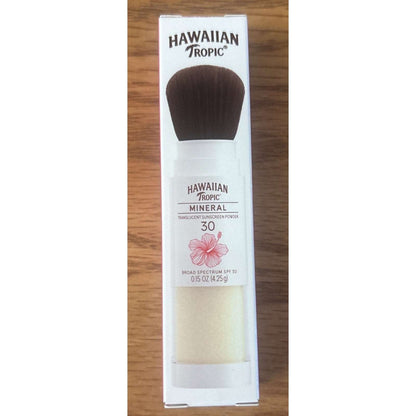 Hawaiian Tropic Mineral Translucent Sunscreen Powder w/ Brush SPF 30