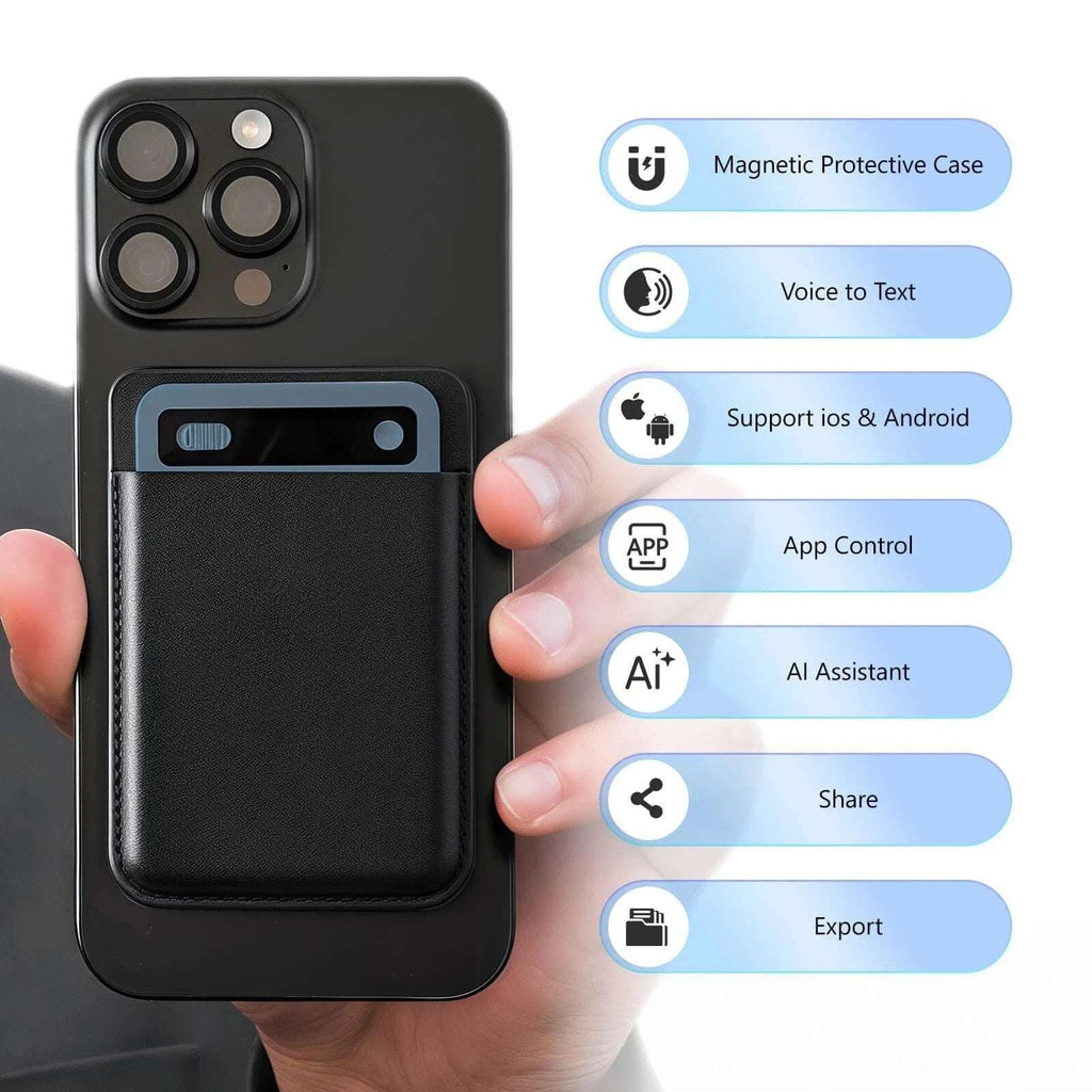 NOTE AI Voice Recorder, Transcribe & Summarize, 140 Languages Voice to Text 64GB