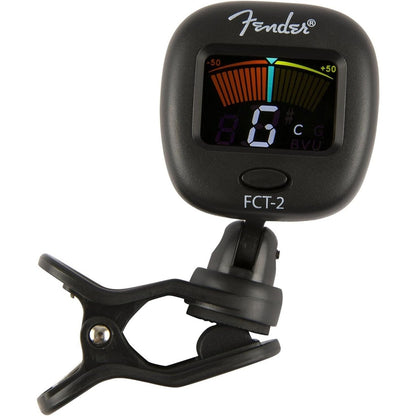NEW Fender FCT-2 Clip-on Guitar Tuner LCD Display Vibration Sensor Dual-hinge